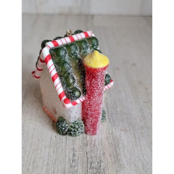 Hallmark 1984 sugar plum Cottage glitter ornament Xmas gingerbread man - Picture 4 of 7